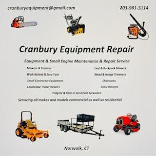 Original Cranbury Equipment Repair business flyer